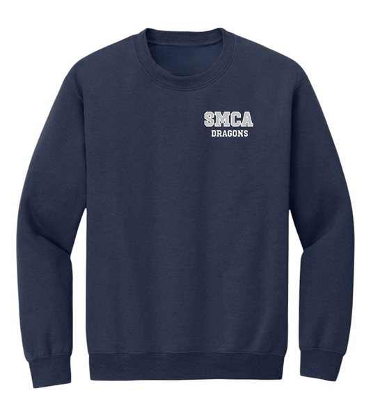 Embroidered SMCA Cotton Crewneck - Adult