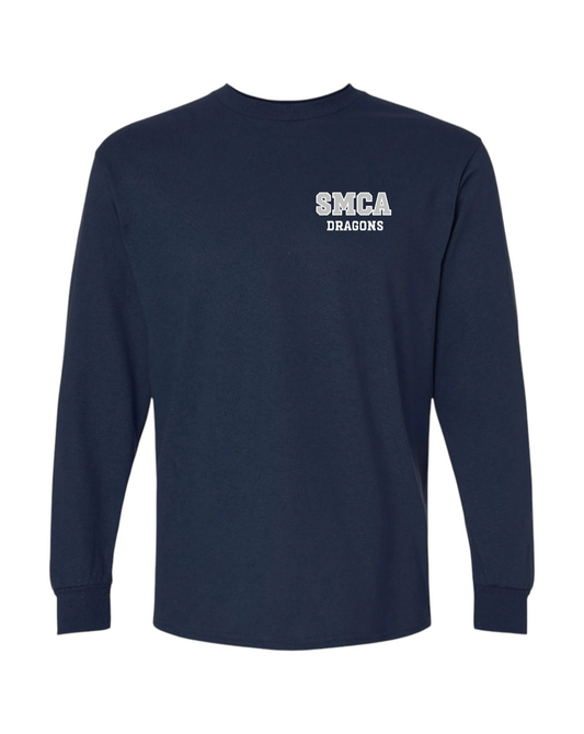 Embroidered SMCA Cotton Long Sleeve Tshirt - Adult